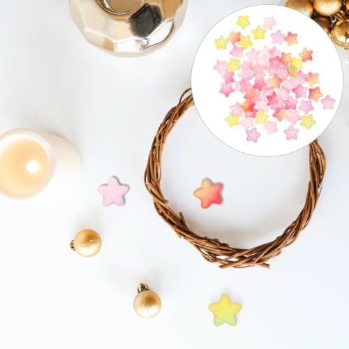 60pcs Resin Star Charms DIY Mobile Shell Ornament for Cellphone - 4