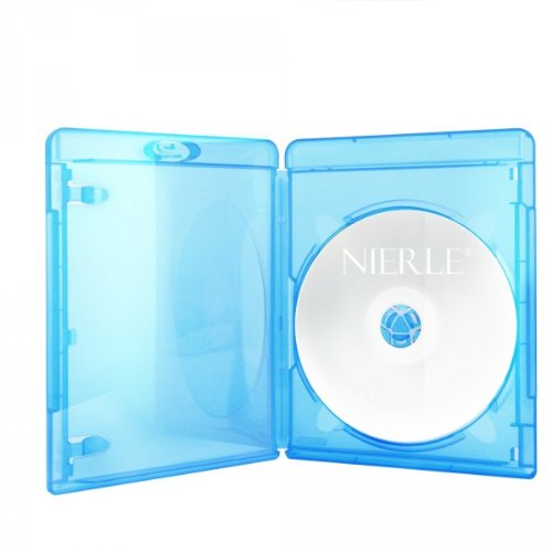 Amaray Boitiers Blu-ray, Slim 11 mm, Machine-pack-quality, Transparent, Bleu, 25 pièces