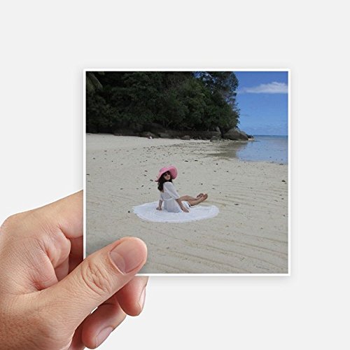Sticker carré mer de Corail 10cm pour customiser et protéger vos objets - 2