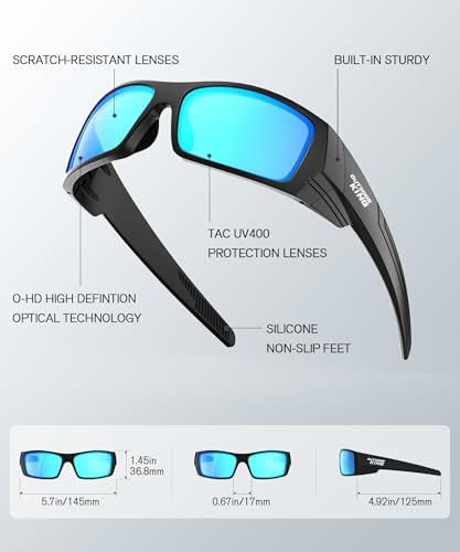 Polarized Sport Sunglasses-for-Men Sun-Glasses: Mens Wrap Sunglasses for Fishing Cycling Running UV400 Protection4
