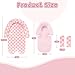 DAYEEBALL Infant Car Seat Insert with 2 Strap Pads, Carseat Cushion Baby Boy & Girl, Soft and Comfortable Carseat Head Support for Newborn, Pink Checkered