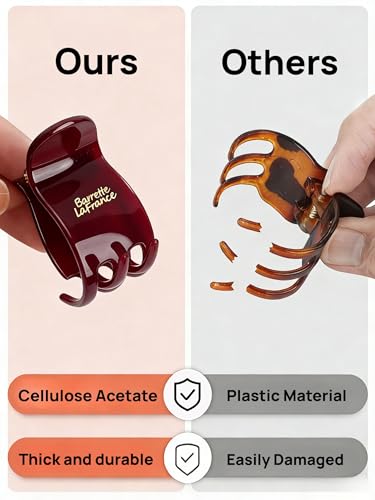 Set de 4 pinzas pequeñas para cabello miniatura 3