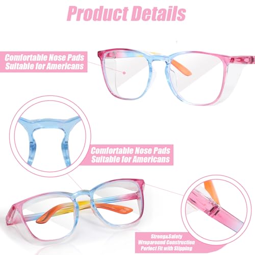 Image of SQIMZAR Safety Glasses Goggles For Women Nurses Protective Eyewear,Anti Fog Safety Goggles