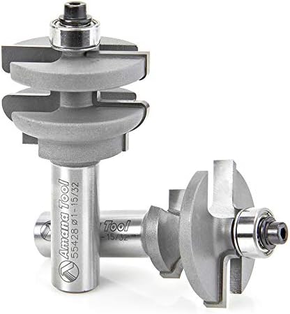 Amana Tool - 55428 Carbide Tipped 2Piece Architectural Stile & Rail 1-15/32 Dia x 1 Inc