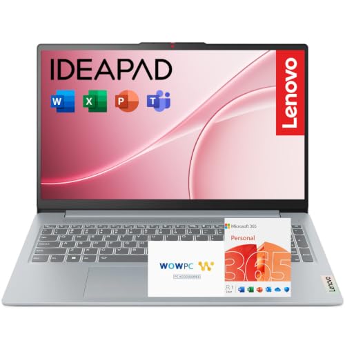 Image of Lenovo IdeaPad Slim 3i • 15.6 inch FHD Laptop with Microsoft Office Included • Intel N150 • 8GB DDR5 • 128GB SSD • Quick Setup, Lightweight • Win 11