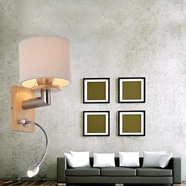 Aplique de pared de madera con lámpara de araña moderna y LED de 220V 3