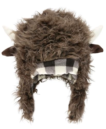 Lazy One Critter Cap Hat for Kids and Adults, Fun, Cold-Weather, Animal Hats, Cute, Warm, Winter, Cozy, Ear Covers