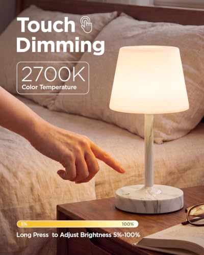 Image of IP65 Waterproof Rechargeable Shower Lamp, Cordless Bathroom Touch Lamps