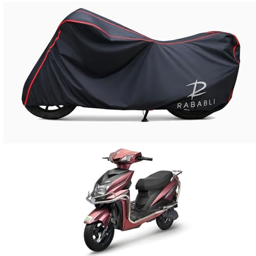 Image of Waterproof Bike Body Cover Compatible for | Tunwal TEM G33 STD | Taffeta Fabric, Red Piping Design, Bottom Elastic Fit | Dustproof, Sun UV & Rain Protection for All Bikes