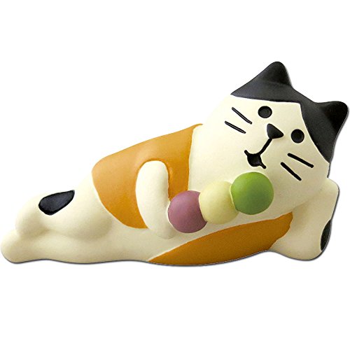 デコレ(DECOLE) 秋色だんご猫 ホワイト 5.5×2.5×h3.0 ZTM-92353のサムネイル