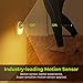 AUVON Rechargeable Battery Night Light, Mini with Motion Sensor, Warm White LED Stick-On Closet Light with Dusk to Dawn Sensor, Adjustable Brightness for Wall, Stairs, Hallway, Cabinet (2 Pack)