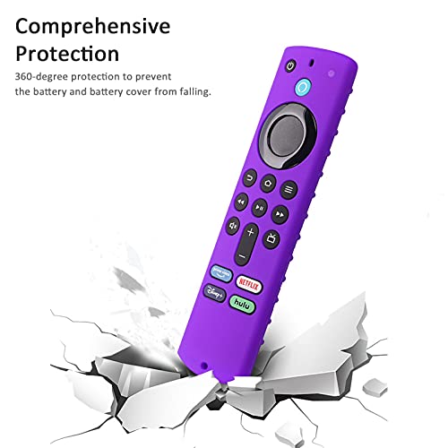 Lamptti Capa remota/capa para Fire TV Stick 4K, suporte silicone leve, antiderrapante, à prova choqu