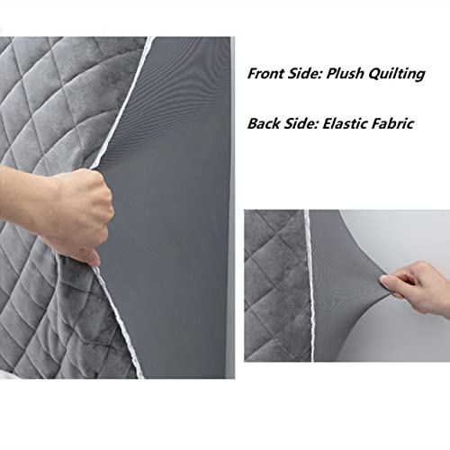 Hoofdeinde Cover, All-Inclusive Head Cover Zachte Universele Hoofdeinde Lace Edge Bed Back Dust Protector voor Slaapkamer Decor B180 cm x H70 cm Beige - Afbeelding 6