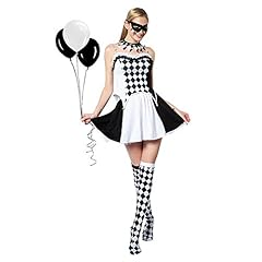 Women's Black and White Clown Dress