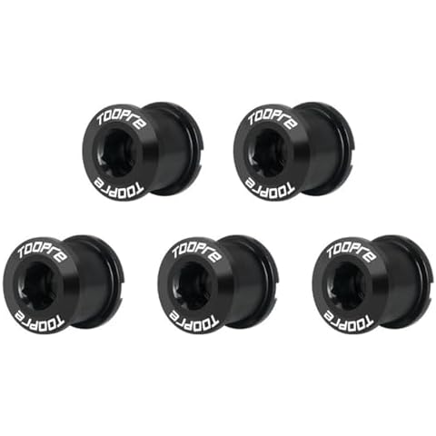 HOUSON 5PCS Aluminium Bicycle Chainring Screws Cover