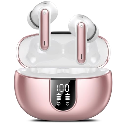 Image of Ai Translation Earbuds Real Time, 165 Languages Translator Earbuds with 6 Translation Modes /No Subscription, Audio and Video Calls Translator Headphones, 42H Audifonos Traductores Ingles Espanol Rose