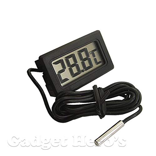 Image of Gadget Hero's Digital Mini LCD Temperature Thermometer with Probe /Sensor.
