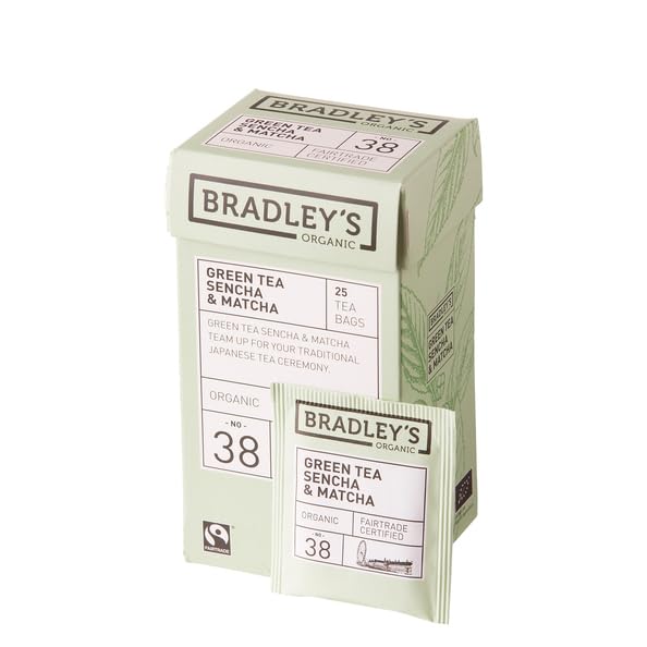Bradley's | Organic | Green Sencha & Matcha n.38 | 100 x 2 gramos