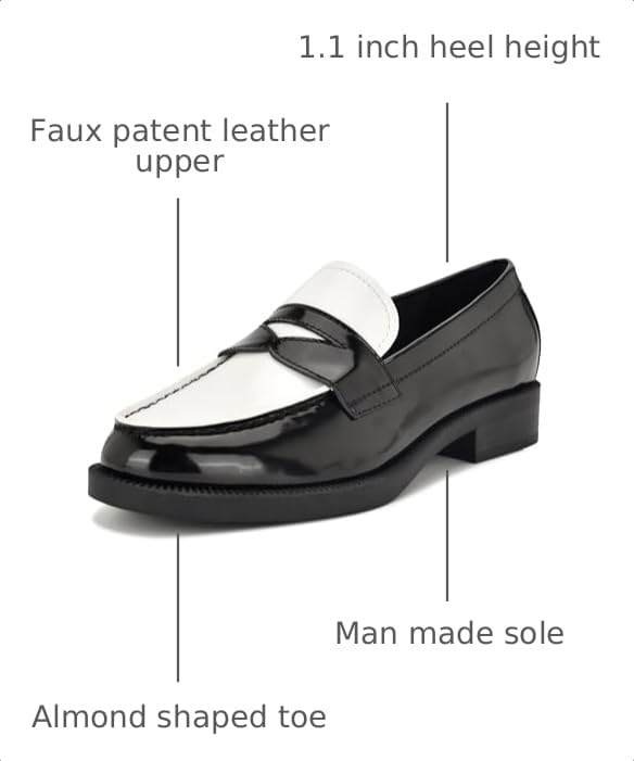 Nine West Womens Berg, Black/White Patent, 8.5, Medium by Nine West - Used condition - Image 3