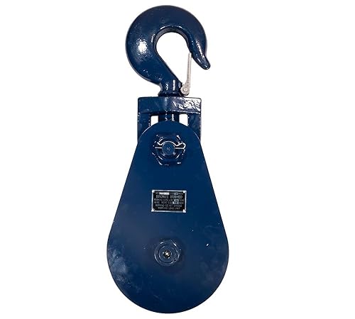 Miniatura 19 de Mytee Products Bloque de arrebate con gancho WLL 2 Toneladas Polea de 3"' + ' Cable de alambre de 3/8" Pulley para rescate con enrollamiento