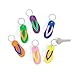 Fun Express Flip Flop Key Chain Keychains Luau Beach Party Favors - 12 Pieces