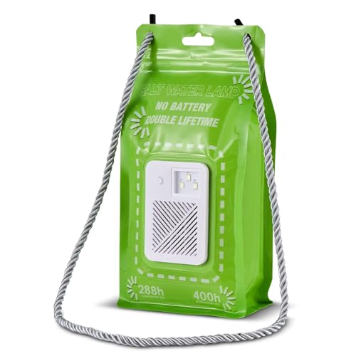 Portable Salt Water Emergency Light, Battery-Free, Hydro-Powered Non-polluting Outdoor Camping Light for Outdoor Activities, Lasts up to 288 Hours