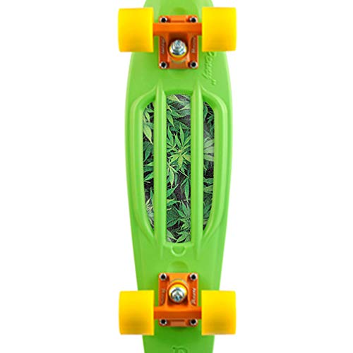 MightySkins Glossy Glitter Skin for Penny Original 22 Skateboard - Weed Protective Durable High-Gloss Glitter Finish Easy to