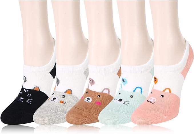 WKLOUYHE Women Funny No Show Socks Novelty Cat Dog Socks Girls Cute Animal Pattern Low Cut Socks_Free Size,Pack Of 05 (B0CX588GFY) Amazon Price History, Amazon Price Tracker