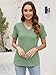 YGOODM Tshirt Damen Sommer Kurzarm V-Ausschnitt T-Shirt 3er Pack Basic Casual Oberteile Shirts Bluse