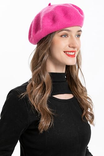 ZLYC Women's Classic Wool French Artist Beret