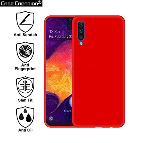 Image of Case Creation Luxurious OG Series for Samsung A70s Case Cover,Anti-Dirty Slim Case Frosted Matte Cute Candy TPU Raised Bezel (Splash of Color) Back Cover for Samsung Galaxy A70s -Wine Red