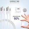 Cargador para iPhone [Certificado Apple MFi] Cable de carga Apple 2 unidades de 6 pies Lightning de carga rápida con adaptador de pared para viaje para iPhone 14/13/12/11/XS/XR/SE/7/8/8 Plus/AirPods 8