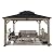 Aoodor 10 x 12 ft. Wood Gazebo,Outdoor Upgrade Cedar Wooden Frame Gazebo with 2-Tier Galvanized Steel Roof, for Patio Backyard Deck and Lawns - Light Grey