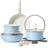 Multi-Functional Cooking Set – SODAY 15 pieces cookware set includes 1pcs 11" Saute Pan,1pcs 8&10.6"Frying Pans, 1pcs 2QT Sauce Pan & 3QT Sauce Pan, 2* Removable Handle, 8.7&11"Glass Lid, 4*Pot Protectors, 2*Fridge Storage Lid. Seamlessly transition ...