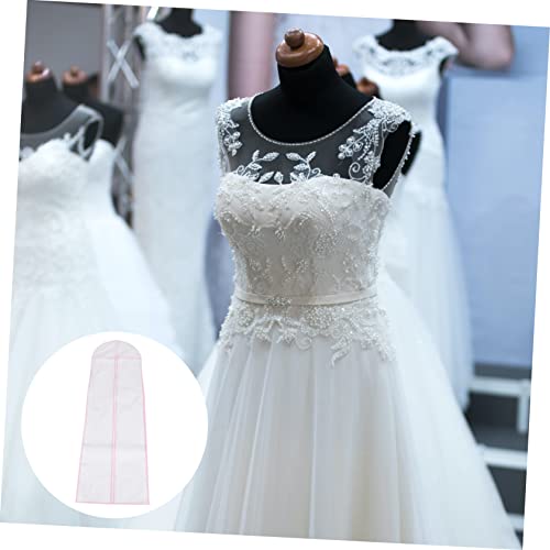 BESTYASH 1Pc Nonwoven Wedding Dress Storage Bag Trim Bridal Gown Cover Long Protective Garment Bag for Dress Preservation and Storage for Wedding Dress Display4