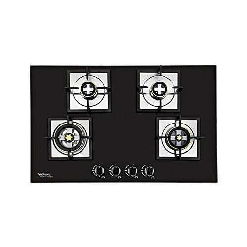 Hindware Elisa Plus Stainless Steel 3 Burner Gas Stove, Black Amazon