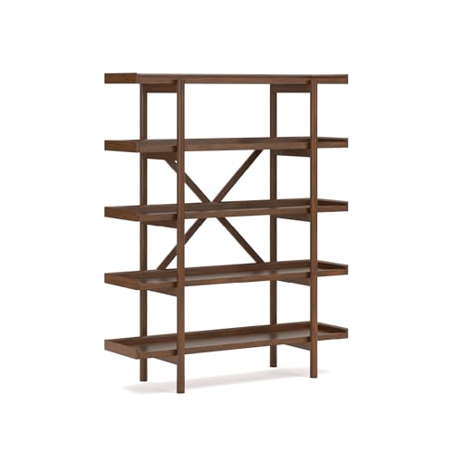5-Tier Mid-Century Bookcase