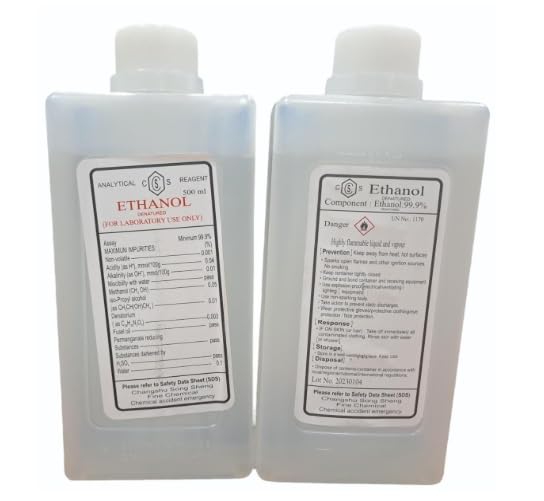 Absolute Ethanol, 99.9% Purity, Analytical Reagent Grade, for Laboratory Use, 500ml-image-34