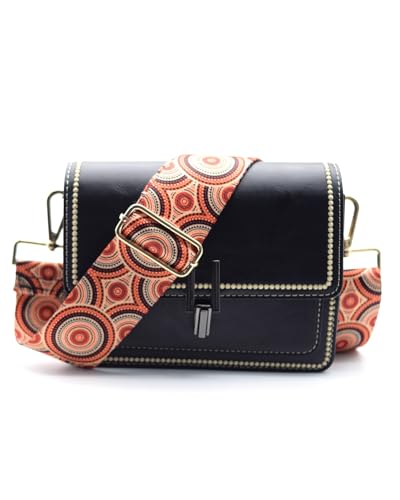 Image of Embroidered Purse Straps Replacement Crossbody Wide Adjustable Bag Straps