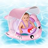 NYOBABE Flotador Bebe para 6-36 Meses, Fl0otador Bebe con Sombrilla UPF 50+...