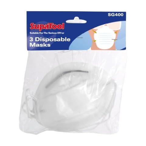 3 X Nuisance Dust Mask Disposable Cleaning Molded Face Masks Respirator Supatool Cover