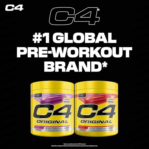 Image of C4 Original Pre Workout - Popsicle Grape - Pre-Workout for Endurance, Focus & Performance with 200mg Caffeine, Beta-Alanine, Creatine Nitrate, L-Arginine & PeptiPump - Sugar Free, 25 Servings