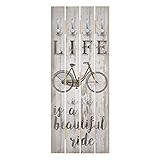 Bilderwelten Perchero de Madera - Beautiful Ride - Ganchos cromados - Vertical 100 x 40cm