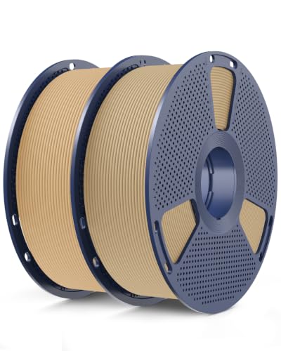 Image of SUNLU 2KG Wood PLA Filament 1.75mm, Cherry & Maple Wood Filament | Real Wood Fiber, Natural Wood Texture & Scent, Clog-free, Dimensional Accuracy + /- 0.02mm, 1kg Spool (2.2lbs)
