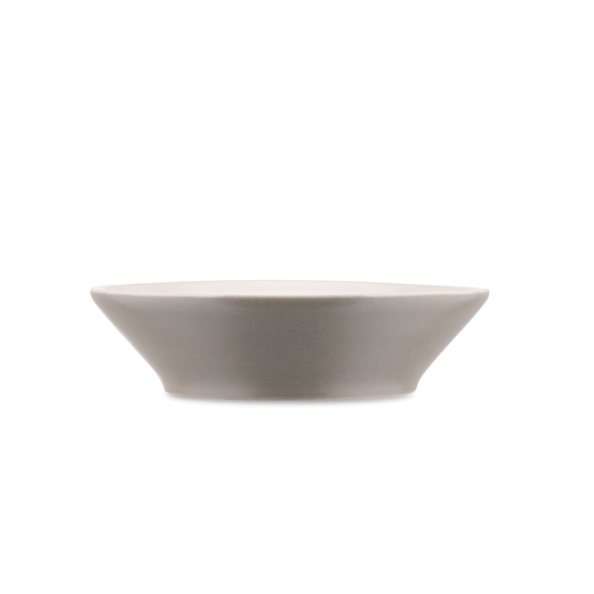 Alessi - DC03/2 LG - Tonale - Assiette Creuse en Céramique Stoneware - Set de 4 Pièces - Light Grey