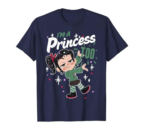 Image of Disney Wreck-It Ralph 2 Vanellope I'm A Princess Too T-Shirt, Men, Navy Blue, Large