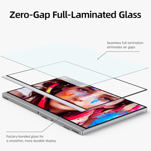 Image of Intehill 4K Portable Monitor for Laptop | 13.4 inch IGZO Display 500 nits | Full-Laminated Tempered Glass, 100% sRGB Portable Laptop Screen w /Kickstand & Speakers, USB-C & HDMI Travel Monitor, U13ZC