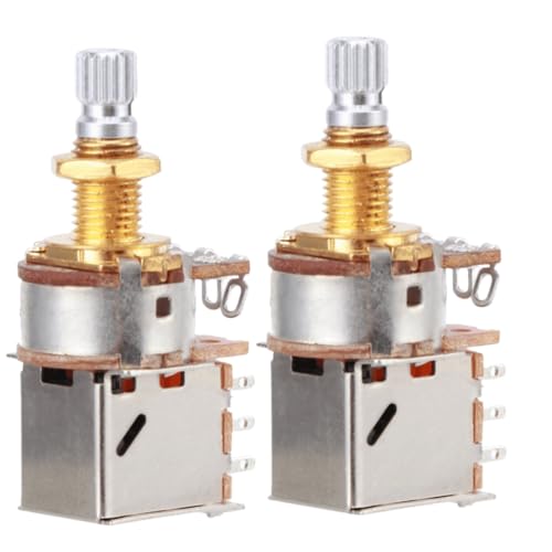 Potentiomètre A500K linéaire push-pull à arbre fendu avec tige 18mm