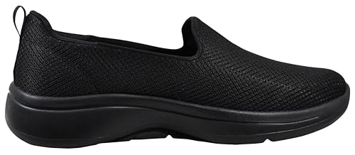 Image of Skechers Women's Go Walk Arch Fit - Grateful, Black, 6 Wide