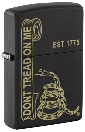 Zippo Encendedor Don't Tread on Me Negro Mate